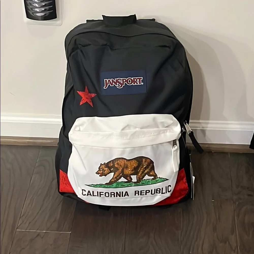 Jansport Superbreak California Republic Backpack School Book Bag 1550 Cubic inc